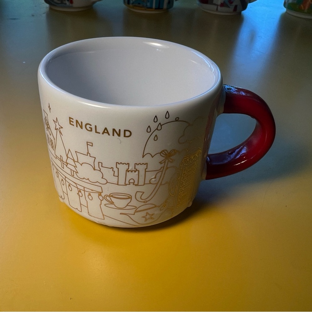 Starbucks England Mug with Red Handle